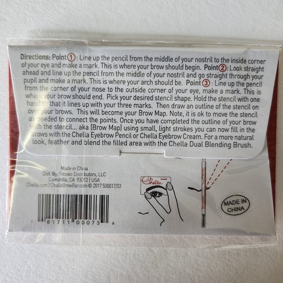 Chella Eyebrow Bundle:Tweezers, Eyelash Conditioner, Eyebrow Scissors Lip Crayon - Picture 7 of 16